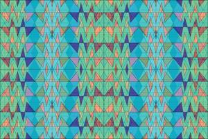 Ethnic zigzag pattern in retro colors, Aztec style seamless vector background