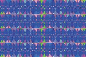 Ethnic zigzag pattern in retro colors, Aztec style seamless vector background