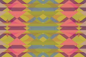 Ethnic zigzag pattern in retro colors, Aztec style seamless vector background