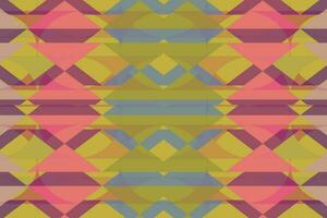 Ethnic zigzag pattern in retro colors, Aztec style seamless vector background