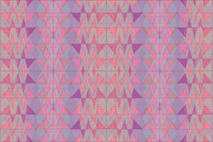 Ethnic zigzag pattern in retro colors, Aztec style seamless vector background