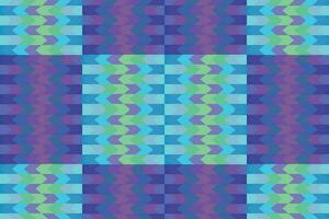 Ethnic zigzag pattern in retro colors, Aztec style seamless vector background