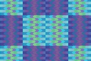 Ethnic zigzag pattern in retro colors, Aztec style seamless vector background