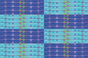 Ethnic zigzag pattern in retro colors, Aztec style seamless vector background
