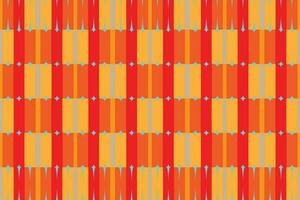 Ethnic zigzag pattern in retro colors, Aztec style seamless vector background