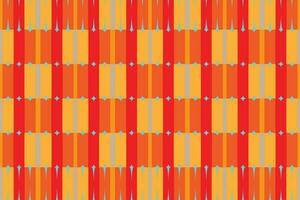 Ethnic zigzag pattern in retro colors, Aztec style seamless vector background