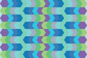Ethnic zigzag pattern in retro colors, Aztec style seamless vector background