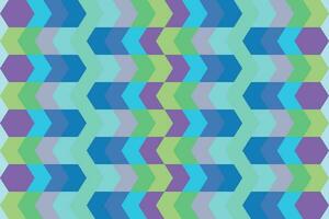 Ethnic zigzag pattern in retro colors, Aztec style seamless vector background