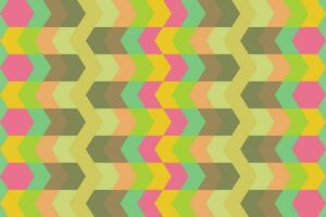 Ethnic zigzag pattern in retro colors, Aztec style seamless vector background