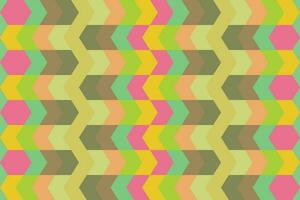 Ethnic zigzag pattern in retro colors, Aztec style seamless vector background