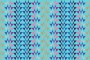 Ethnic zigzag pattern in retro colors, Aztec style seamless vector background