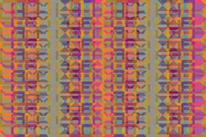 Ethnic zigzag pattern in retro colors, Aztec style seamless vector background