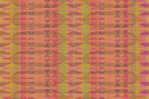 Ethnic zigzag pattern in retro colors, Aztec style seamless vector background