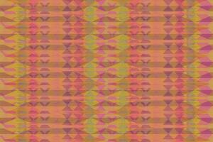 Ethnic zigzag pattern in retro colors, Aztec style seamless vector background