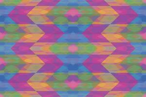 Ethnic zigzag pattern in retro colors, Aztec style seamless vector background