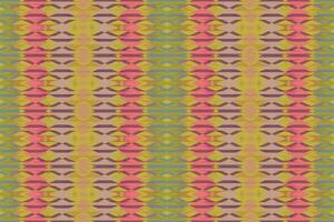 Ethnic zigzag pattern in retro colors, Aztec style seamless vector background