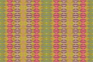 Ethnic zigzag pattern in retro colors, Aztec style seamless vector background