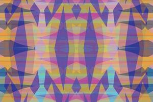 Ethnic zigzag pattern in retro colors, Aztec style seamless vector background