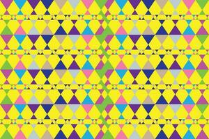 Ethnic zigzag pattern in retro colors, Aztec style seamless vector background