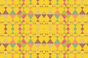 Ethnic zigzag pattern in retro colors, Aztec style seamless vector background
