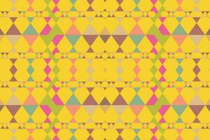 Ethnic zigzag pattern in retro colors, Aztec style seamless vector background