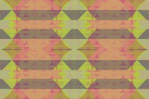 Ethnic zigzag pattern in retro colors, Aztec style seamless vector background