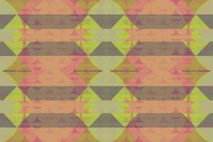 Ethnic zigzag pattern in retro colors, Aztec style seamless vector background