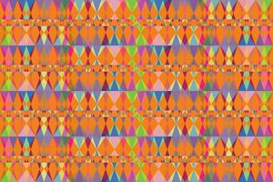 Ethnic zigzag pattern in retro colors, Aztec style seamless vector background