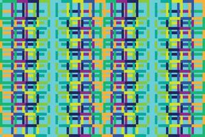 Ethnic zigzag pattern in retro colors, Aztec style seamless vector background