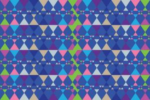 Ethnic zigzag pattern in retro colors, Aztec style seamless vector background