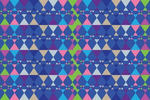 Ethnic zigzag pattern in retro colors, Aztec style seamless vector background