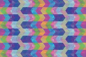 Ethnic zigzag pattern in retro colors, Aztec style seamless vector background