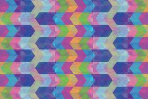 Ethnic zigzag pattern in retro colors, Aztec style seamless vector background