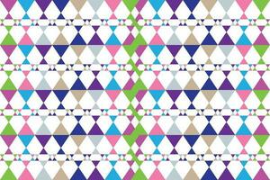Ethnic zigzag pattern in retro colors, Aztec style seamless vector background