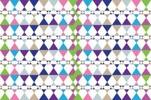 Ethnic zigzag pattern in retro colors, Aztec style seamless vector background