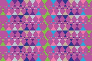 Ethnic zigzag pattern in retro colors, Aztec style seamless vector background