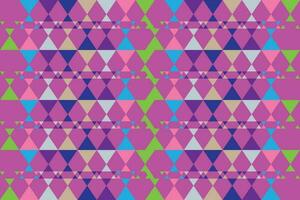 Ethnic zigzag pattern in retro colors, Aztec style seamless vector background