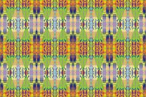 Ethnic zigzag pattern in retro colors, Aztec style seamless vector background
