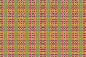 Ethnic zigzag pattern in retro colors, Aztec style seamless vector background