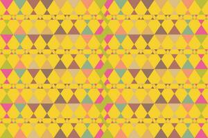 Ethnic zigzag pattern in retro colors, Aztec style seamless vector background