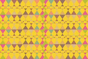 Ethnic zigzag pattern in retro colors, Aztec style seamless vector background