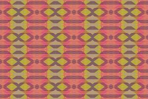 Ethnic zigzag pattern in retro colors, Aztec style seamless vector background