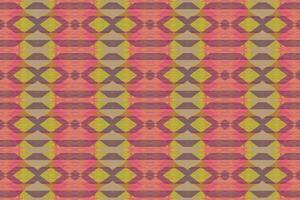 Ethnic zigzag pattern in retro colors, Aztec style seamless vector background