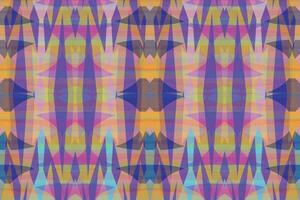 Ethnic zigzag pattern in retro colors, Aztec style seamless vector background