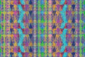 Ethnic zigzag pattern in retro colors, Aztec style seamless vector background