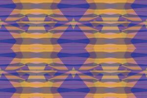 Ethnic zigzag pattern in retro colors, Aztec style seamless vector background