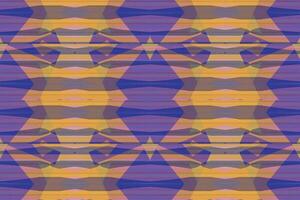 Ethnic zigzag pattern in retro colors, Aztec style seamless vector background