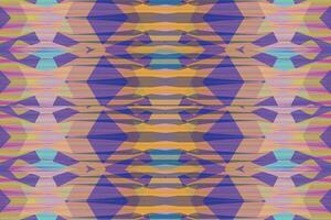 Ethnic zigzag pattern in retro colors, Aztec style seamless vector background