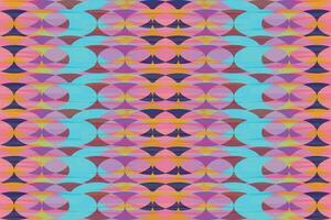 Ethnic zigzag pattern in retro colors, Aztec style seamless vector background