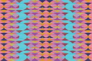 Ethnic zigzag pattern in retro colors, Aztec style seamless vector background